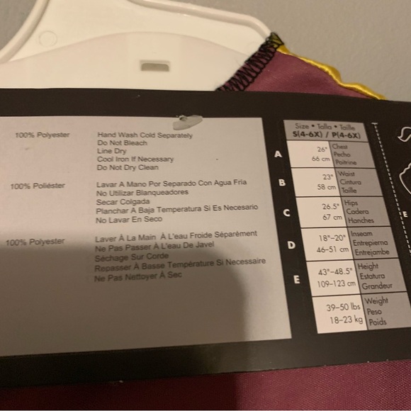 NWT. DISNEY Nightmare Before Christmas Kids Sally Costume - Picture 8 of 8